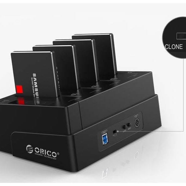 Orico 4 Bay SATA naar USB 3.0 Extern HDD Docking Station met duplicate / clone functie multi bay