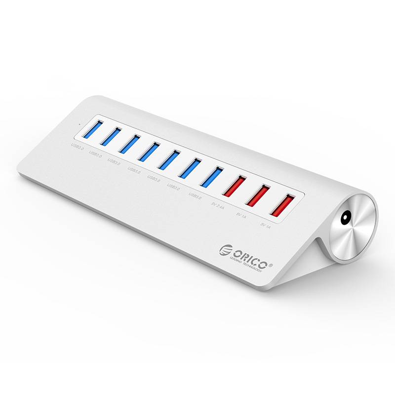 Alu 7 Ports Usb3 0 With 3 Charging Points For Smartphone Orico