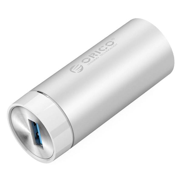 Orico Aluminum SuperSpeed ​​USB3.0 to Gigabit Ethernet Adapter - incl. USB3.0 type-A to type-A / C cable - 10/100 / 1000Mbps - Silver Metallic