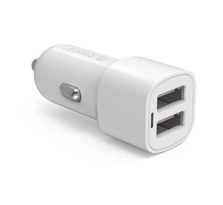 Orico 2-Port USB-Autoladegerät 12V / 24V 3.4 A max 17W Intelligent IC -  Weiß - Orico