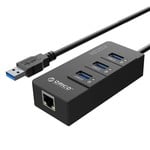 Orico USB3.0 Hub met Gigabit Ethernet Converter