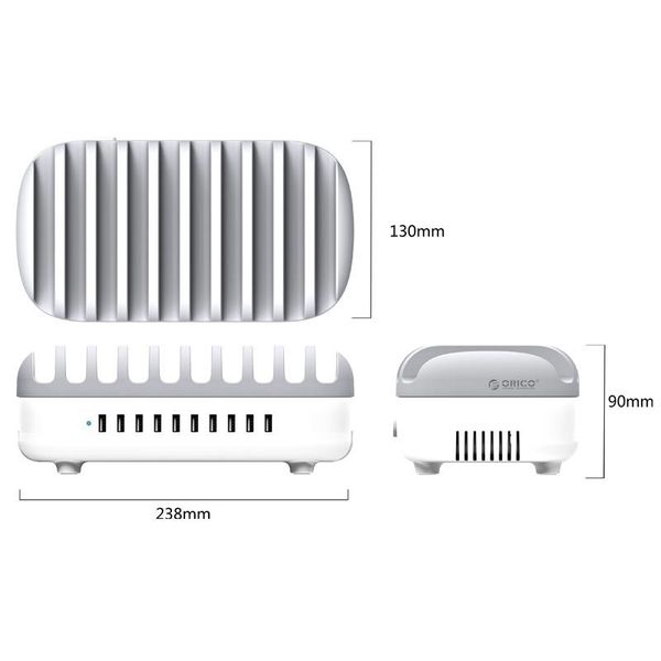 Orico 120W Multi charger docking station 10 Port USB charging station