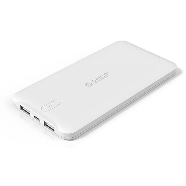 Orico 5000mAh Energien-Bank-Gebühr 2.4A Smart Lipo einschließlich Kabel Akku weiß
