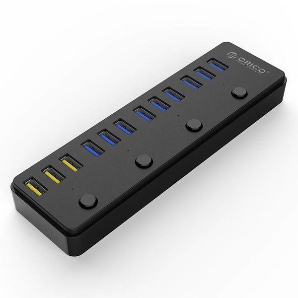 Orico Concentrateur USB 3.0 multifonction à 12 ports avec ports de charge BC 1.2