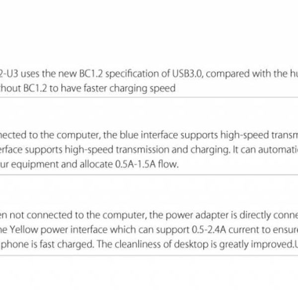 Orico Concentrateur USB 3.0 multifonction à 12 ports avec ports de charge BC 1.2