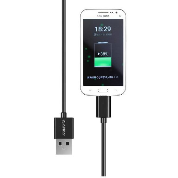 Orico Micro câble de charge USB de charge rapide et câble de données - 1 mètre noir