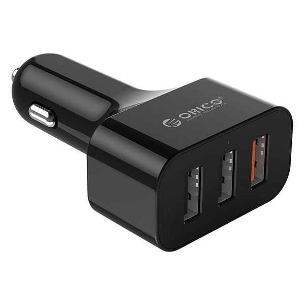 Orico 3 chargeur de voiture port avec charge rapide 3.0 (Qualcomm) - rapide QC3.0 35W 3 ports Chargeur allume-cigare pour smartphones, tablettes, banque de puissance, e-lecteurs et plus - Noir