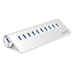 Orico Aluminium 10-Port USB 3.0 Hub 5 Gbps können Computer / Laptop / MacBook / iMac angewendet werden - Silber