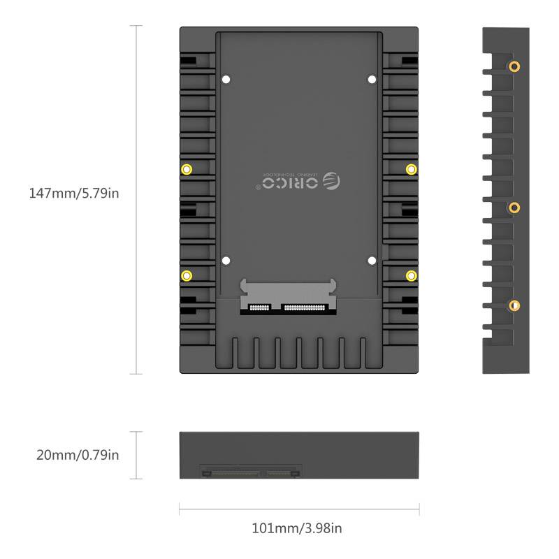 2 5 To 3 5 Inch Hard Disk Converter Adapter Caddy Orico