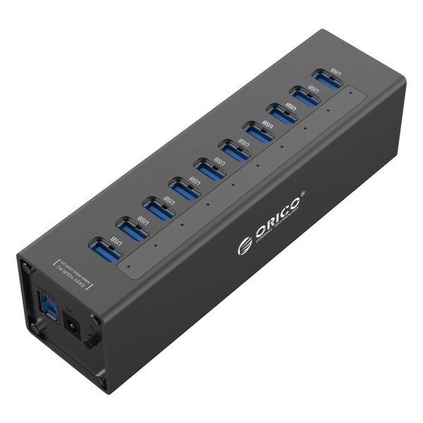 Orico 10 Poort USB 3.0 HUB met 12V stroom adapter