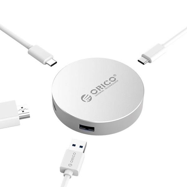 Orico USB Typ C zu HDMI Konverter mit 1x USB Typ C und 1x USB 3.0 Hub