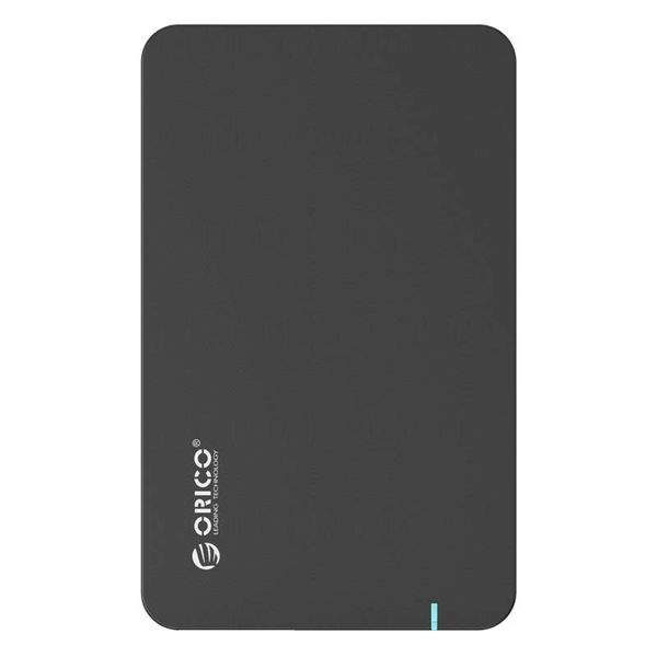 Orico Festplattengehäuse 2,5 Zoll - HDD / SSD - USB 3.0 - 5 Gbps - UASP - ABS Kunststoff - Schwarz