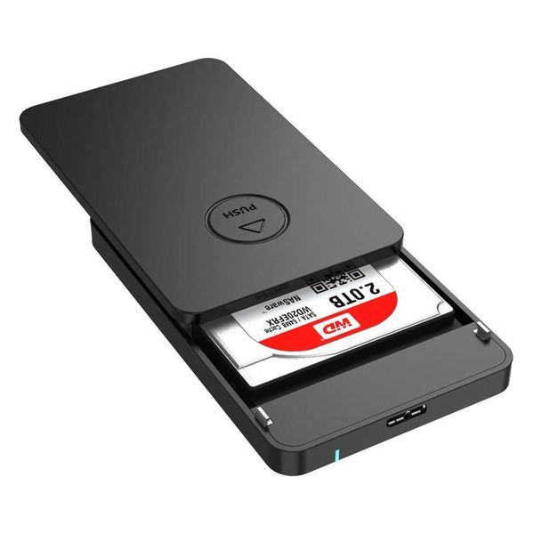 Orico Boîtier pour disque dur 2,5 pouces - HDD / SSD - USB3.0 - 5Gbps - UASP - plastique ABS - Noir