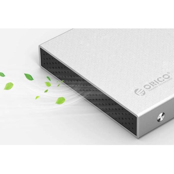 Orico 2,5 inch boîtier d'unité de disque dur - aluminium - vis - SSD / HDD - USB3.0 - argent