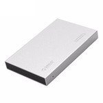 Orico 2,5-Zoll-Festplattenlaufwerksgehäuse - Aluminium - Schrauben - SSD / HDD - USB 3.0 - Silber