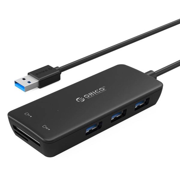 Orico USB3.0 Hub Typ-A / 3-Port / SD-Kartenleser / MF / Schwarz