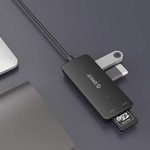 Orico Hub USB 3.0 de type A / 3 ports / lecteur de carte SD / MF / Noir