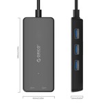 Orico USB3.0 Hub Typ-A / 3-Port / SD-Kartenleser / MF / Schwarz