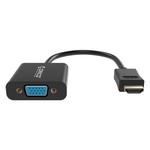 Orico Un adaptateur HDMI vers VGA - Full HD - plaqué or - 17 cm - noir