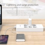 Orico prises de courant avec six et cinq ports de charge USB - 4000W - Blanc