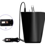 Orico 3-Port USB-Autoladegerät mit 12V Sitz und Becherhalter - schwarz