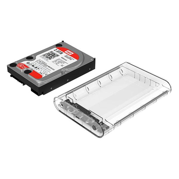 Orico Transparent Hard Drive Enclosure 3.5 inch Type-C - SATA III - USB3.0 - 5Gbps