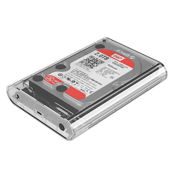 Orico Transparent Hard Drive Enclosure 3.5 inch Type-C - SATA III - USB3.0 - 5Gbps