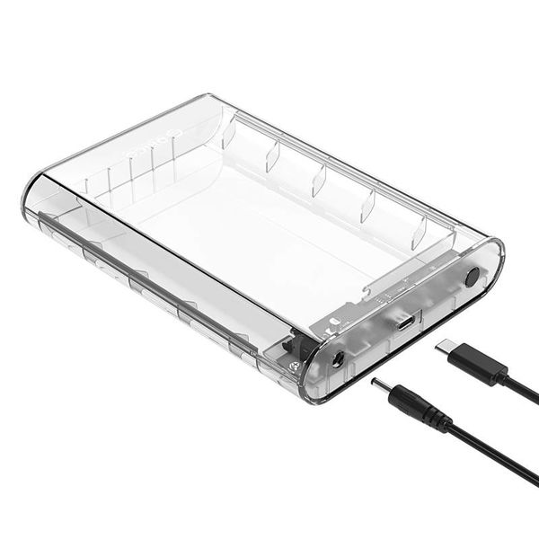 Orico Transparente Festplattengehäuse 3,5 Zoll Typ C - SATA III - USB3.0 - 5 Gbps