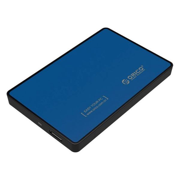 Orico Festplattengehäuse 2,5 Zoll - HDD / SSD - USB3.0 - aus Metall und Kunststoff - Blau