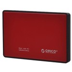 Orico Harde Schijf Behuizing 2,5 inch - HDD/SSD - USB3.0 - Metaal & Kunststof - Rood