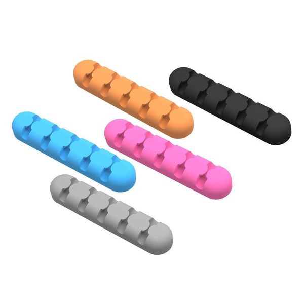 Orico Fünf multifunktionale Kabelhalter in verschiedenen Farben - 3M - Kabel bis zu 5 mm dick