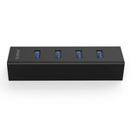 Orico Matte Black USB3.0 Hub with 4 Type-A Ports - for Window, Linux and Mac OS - 5Gbps - VIA Chip