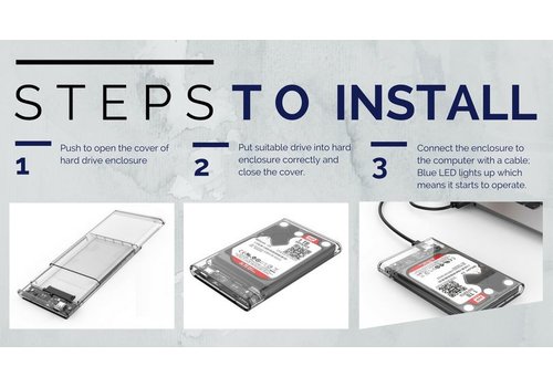 How To: Place the hard disk in the housing