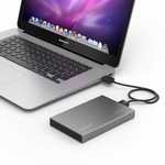 Orico Aluminium 2,5-Zoll-Festplattengehäuse - HHD / SSD - USB 3.0 - 5 Gbps - SATA III - VIA-Chip - Inkl. Schrauben und Schraubenzieher - Dunkelgrau