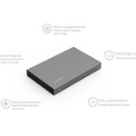 Orico Aluminium 2,5-Zoll-Festplattengehäuse - HHD / SSD - USB 3.0 - 5 Gbps - SATA III - VIA-Chip - Inkl. Schrauben und Schraubenzieher - Dunkelgrau