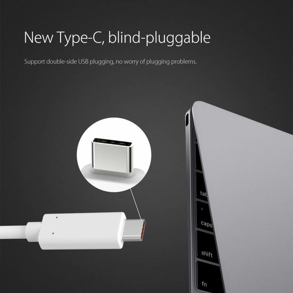 Orico Aluminium Type-C naar HDMI Adapter – 4K Ultra HD – voor MacBook, Mi NoteBook Air, Huawei MateBook en Lenovo YOGA – Mac Style – 15CM Kabel – Grijs