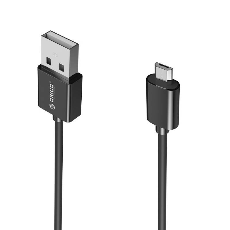 Luipaard snap Roest Orico 2 Meter Extra Lange Oplaadkabel – 3 Ampère - Fast Charge –  Dataoverdracht – Micro USB – Zwart - Orico