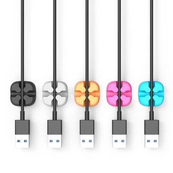 Orico Self-adhesive cable clips - multicolor set of 5