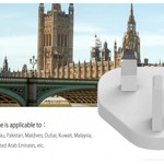 Orico Chargeur monde Voyage avec 4x ports USB 3.0 - Incl. EU / UK / AUS embouts de connecteur - 34W - Blanc