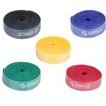 Orico Câble réutilisable - multicolore ensemble de cinq - en bleu, rouge, noir, jaune et vert - 1 m de long chacun - peut être raccourcie