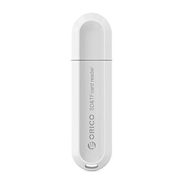 Orico USB3.0 Kaartlezer voor TF & SD Geheugenkaarten - OTG-functie - 5Gbps - Wit