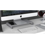 Orico Laptop / Desktop Holder - High-quality Aluminum - Mac Style - For a good body posture and an organized desk - Silver