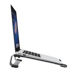 Orico Multifunktionale Aluminium Laptop Ständer / Cooling Pad - Wärmeleitung, Kabelmanagement und ergonomische Haltung - für Notebooks bis 15 Zoll - Mac Style - Silber