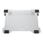 Orico Multifonction en aluminium Support pour ordinateur portable / Cooling Pad - conduction de la chaleur, de gestion des câbles et de la posture ergonomique - pour les ordinateurs portables jusqu'à 15 pouces - Mac Style - Argent