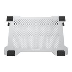 Orico Multifunctional Aluminum Laptop Stand / Cooling Pad - Thermal Conductivity, Cable Management and Ergonomic Posture - for Laptops up to 15 Inch - Mac Style - Silver