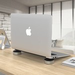 Orico Aluminium Laptop Halter / Laptopverhoger - Verbesserter Betrachtungswinkel - gute Wärmeableitung - Schwarz / Silber