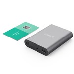 Orico Aluminium Power Bank 10400mAh - Schnellladung 2.0 - LED-Anzeige - Intelligenter Chip - 36W - Himmelgrau