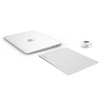 Orico Ultradünnes Aluminium-Mausunterlage - Geeignet für alle Computer-Mäuse - 2mm - Mac Style - Silber