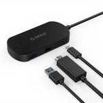 Orico 3in1 Type-C to Type-C, USB 3.0 Type-A and HDMI 4K Adapter - with Power Delivery - For Windows, Mac OS and Linux.