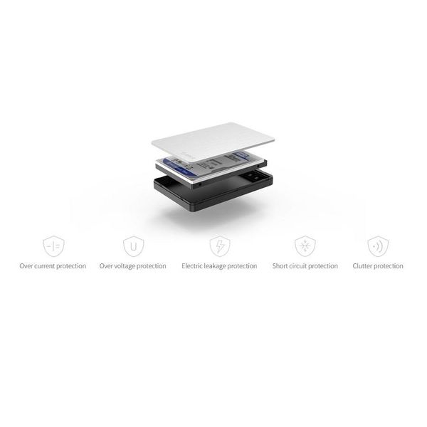 Orico 2,5-Zoll-USB-3.0-Festplattengehäuse - schwarz silber